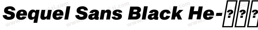 Sequel Sans Black He字体转换